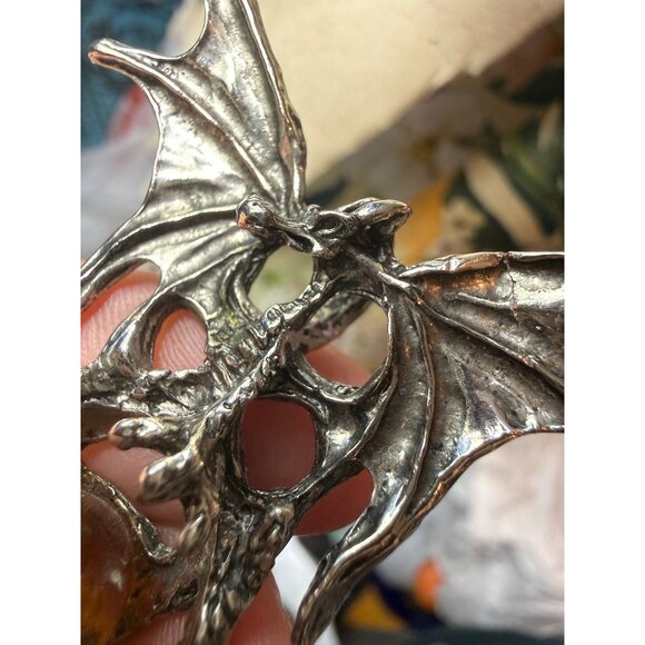 Dragon-Themed Collectible Set: Pewter Figurine , 1 Ring, 2 Lighters & 2 Pendants - Picture 12 of 13